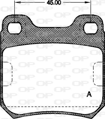 Open Parts BPA0239.40 - Тормозные колодки, дисковые, комплект autospares.lv