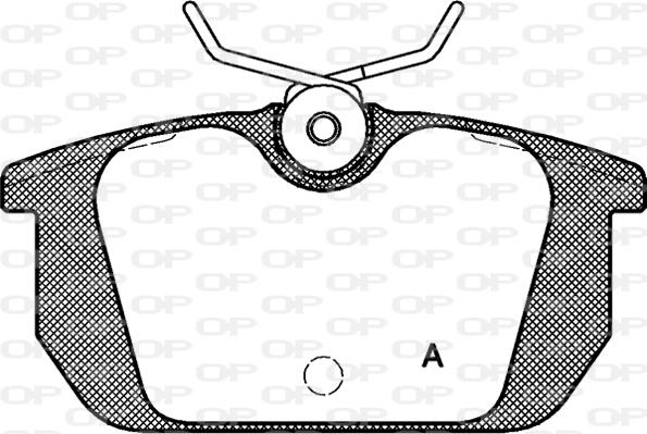 Open Parts BPA0231.00 - Тормозные колодки, дисковые, комплект autospares.lv