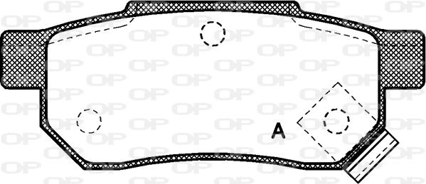 Open Parts BPA0233.02 - Тормозные колодки, дисковые, комплект autospares.lv