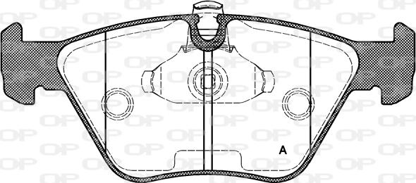 Open Parts BPA0270.15 - Тормозные колодки, дисковые, комплект autospares.lv