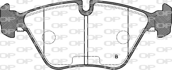 Open Parts BPA0270.15 - Тормозные колодки, дисковые, комплект autospares.lv