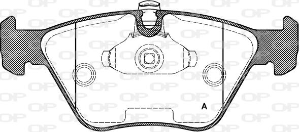 Open Parts BPA0270.25 - Тормозные колодки, дисковые, комплект autospares.lv