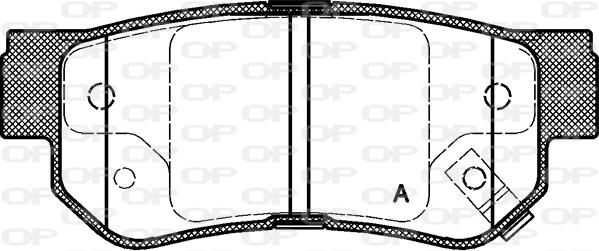 Open Parts BPA0746.02 - Тормозные колодки, дисковые, комплект autospares.lv