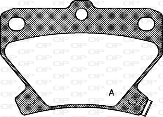 Open Parts BPA0741.02 - Тормозные колодки, дисковые, комплект autospares.lv