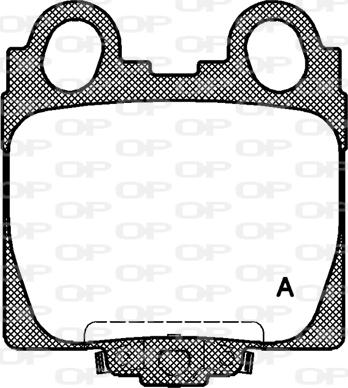 Open Parts BPA0743.04 - Тормозные колодки, дисковые, комплект autospares.lv