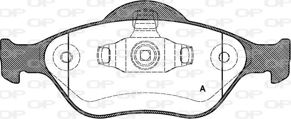 Open Parts BPA0766.00 - Тормозные колодки, дисковые, комплект autospares.lv