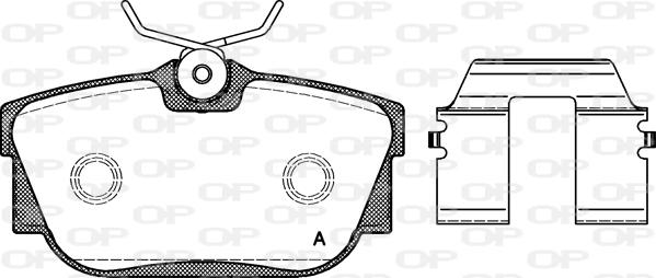 Open Parts BPA0767.10 - Тормозные колодки, дисковые, комплект autospares.lv