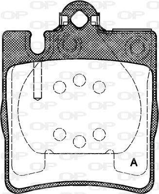 Open Parts BPA0709.00 - Тормозные колодки, дисковые, комплект autospares.lv