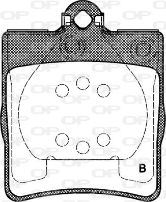 Open Parts BPA0709.10 - Тормозные колодки, дисковые, комплект autospares.lv