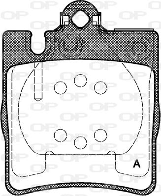 Open Parts BPA0709.10 - Тормозные колодки, дисковые, комплект autospares.lv