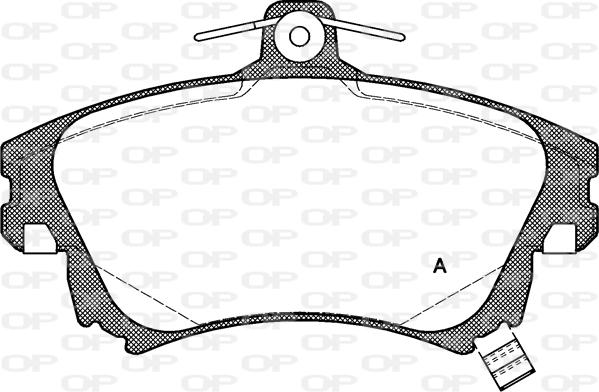 Open Parts BPA0708.02 - Тормозные колодки, дисковые, комплект autospares.lv