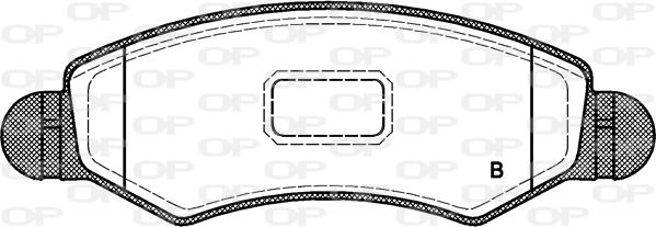 Open Parts BPA0702.21 - Тормозные колодки, дисковые, комплект autospares.lv