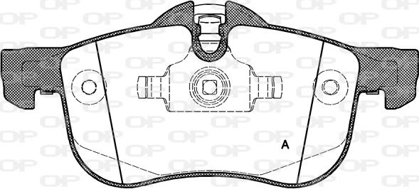 Open Parts BPA0719.00 - Тормозные колодки, дисковые, комплект autospares.lv