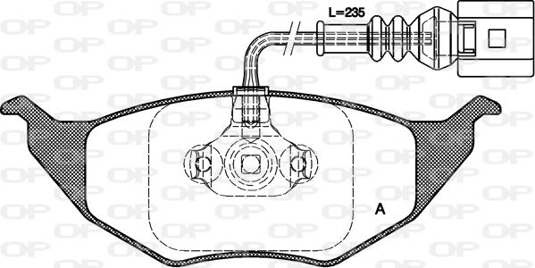 Stop 573126S - Тормозные колодки, дисковые, комплект autospares.lv