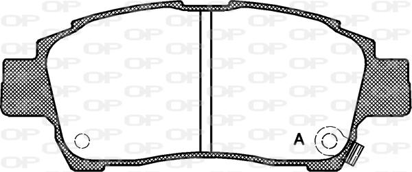 Open Parts BPA0712.02 - Тормозные колодки, дисковые, комплект autospares.lv