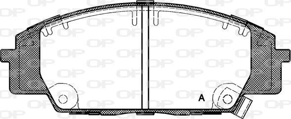 Open Parts BPA0735.02 - Тормозные колодки, дисковые, комплект autospares.lv