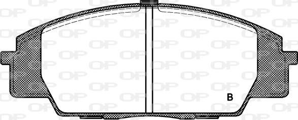 Open Parts BPA0735.02 - Тормозные колодки, дисковые, комплект autospares.lv
