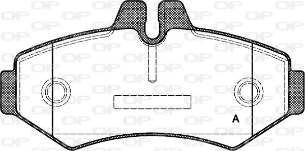 Open Parts BPA0733.00 - Тормозные колодки, дисковые, комплект autospares.lv