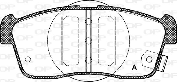 Open Parts BPA0724.02 - Тормозные колодки, дисковые, комплект autospares.lv