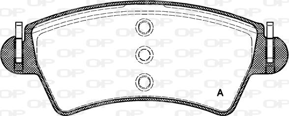 Open Parts BPA0726.10 - Тормозные колодки, дисковые, комплект autospares.lv