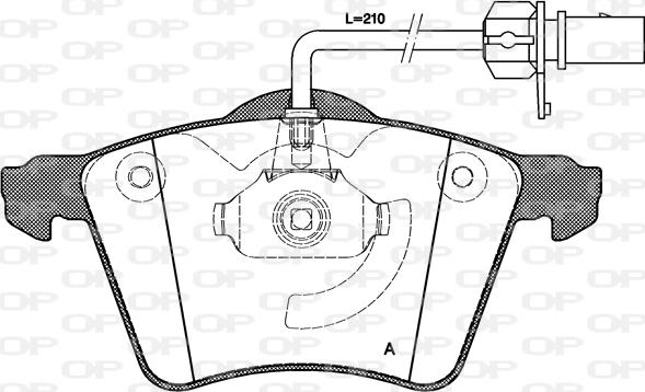 Open Parts BPA0721.02 - Тормозные колодки, дисковые, комплект autospares.lv