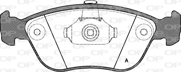 Open Parts BPA0722.00 - Тормозные колодки, дисковые, комплект autospares.lv