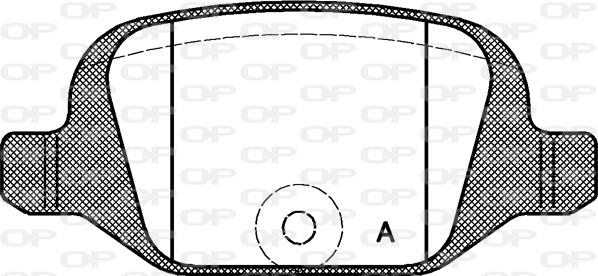 Open Parts BPA0727.00 - Тормозные колодки, дисковые, комплект autospares.lv