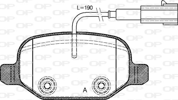 Open Parts BPA0727.02 - Тормозные колодки, дисковые, комплект autospares.lv