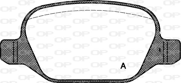 Open Parts BPA0727.10 - Тормозные колодки, дисковые, комплект autospares.lv