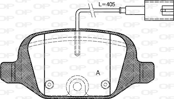 Open Parts BPA0727.12 - Тормозные колодки, дисковые, комплект autospares.lv