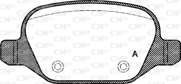 Open Parts BPA0727.20 - Тормозные колодки, дисковые, комплект autospares.lv