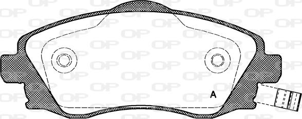 Open Parts BPA0774.02 - Тормозные колодки, дисковые, комплект autospares.lv