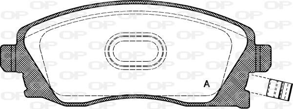 Open Parts BPA0774.12 - Тормозные колодки, дисковые, комплект autospares.lv