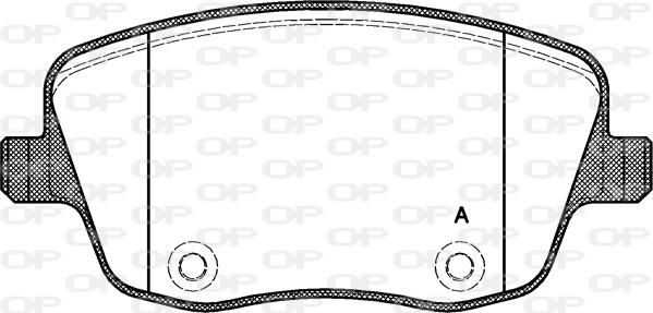 Open Parts BPA0775.00 - Тормозные колодки, дисковые, комплект autospares.lv