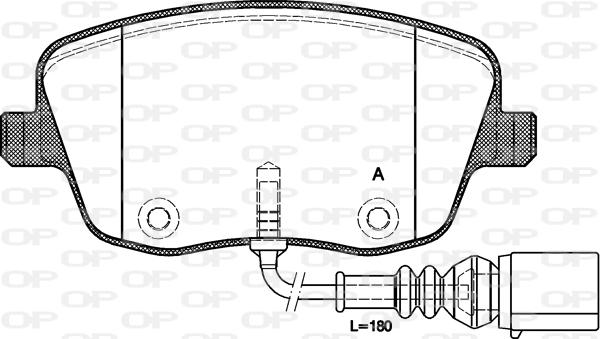 Open Parts BPA0775.01 - Тормозные колодки, дисковые, комплект autospares.lv