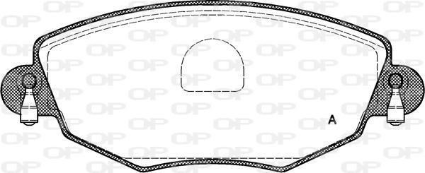 Open Parts BPA0776.00 - Тормозные колодки, дисковые, комплект autospares.lv