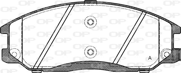 Open Parts BPA0771.02 - Тормозные колодки, дисковые, комплект autospares.lv