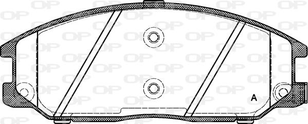 Open Parts BPA0771.12 - Тормозные колодки, дисковые, комплект autospares.lv