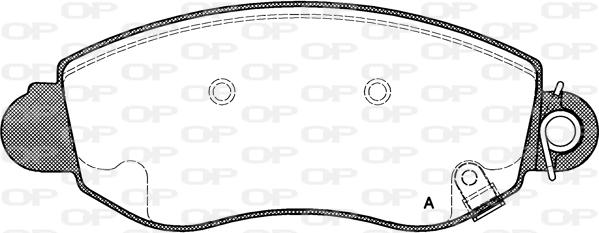 Open Parts BPA0772.02 - Тормозные колодки, дисковые, комплект autospares.lv