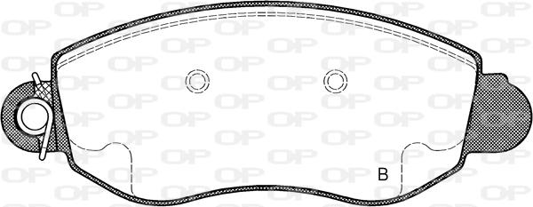 Open Parts BPA0772.02 - Тормозные колодки, дисковые, комплект autospares.lv