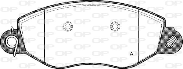 Open Parts BPA0772.12 - Тормозные колодки, дисковые, комплект autospares.lv