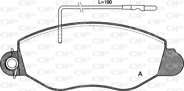 Open Parts BPA0772.22 - Тормозные колодки, дисковые, комплект autospares.lv