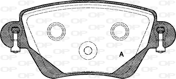 Open Parts BPA0777.00 - Тормозные колодки, дисковые, комплект autospares.lv