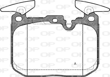 Open Parts BPA1491.00 - Тормозные колодки, дисковые, комплект autospares.lv