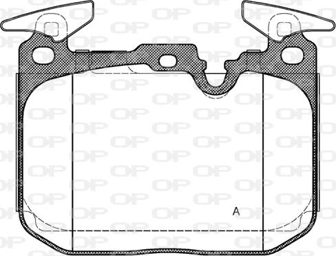 Open Parts BPA1491.10 - Тормозные колодки, дисковые, комплект autospares.lv