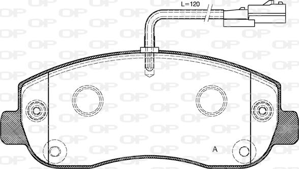 Open Parts BPA1449.01 - Тормозные колодки, дисковые, комплект autospares.lv