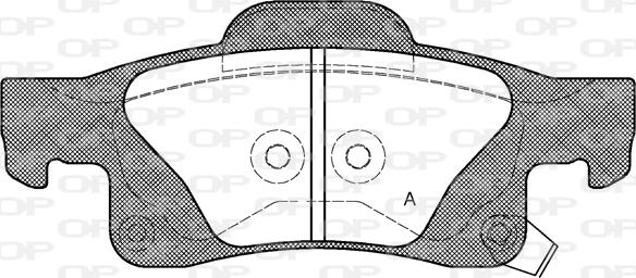 Open Parts BPA1446.02 - Тормозные колодки, дисковые, комплект autospares.lv