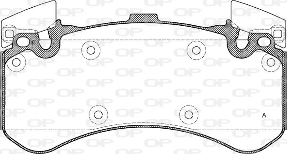 Open Parts BPA1463.00 - Тормозные колодки, дисковые, комплект autospares.lv