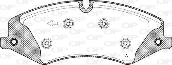 Open Parts BPA1409.10 - Тормозные колодки, дисковые, комплект autospares.lv