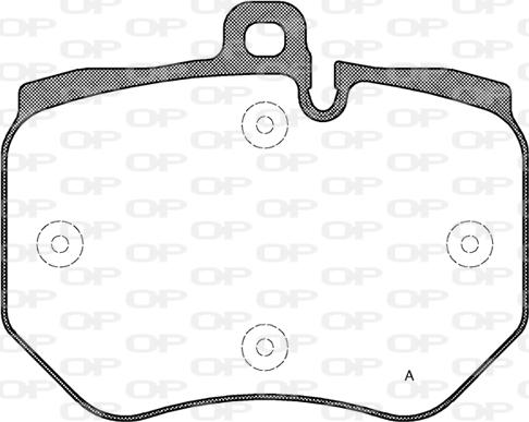 Open Parts BPA1400.00 - Тормозные колодки, дисковые, комплект autospares.lv